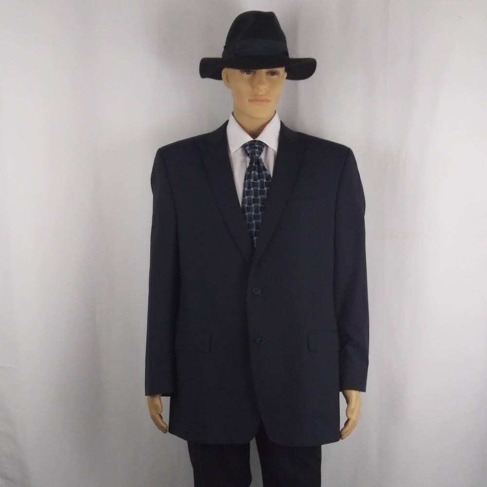 Calvin Klein black stripe sport jacket men sz 46L